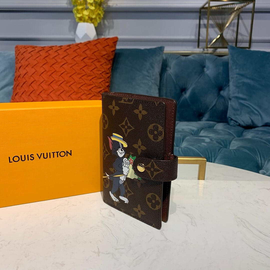 Louis Vuitton Tom and Jerry Print Small Ring Agenda Cover R20005