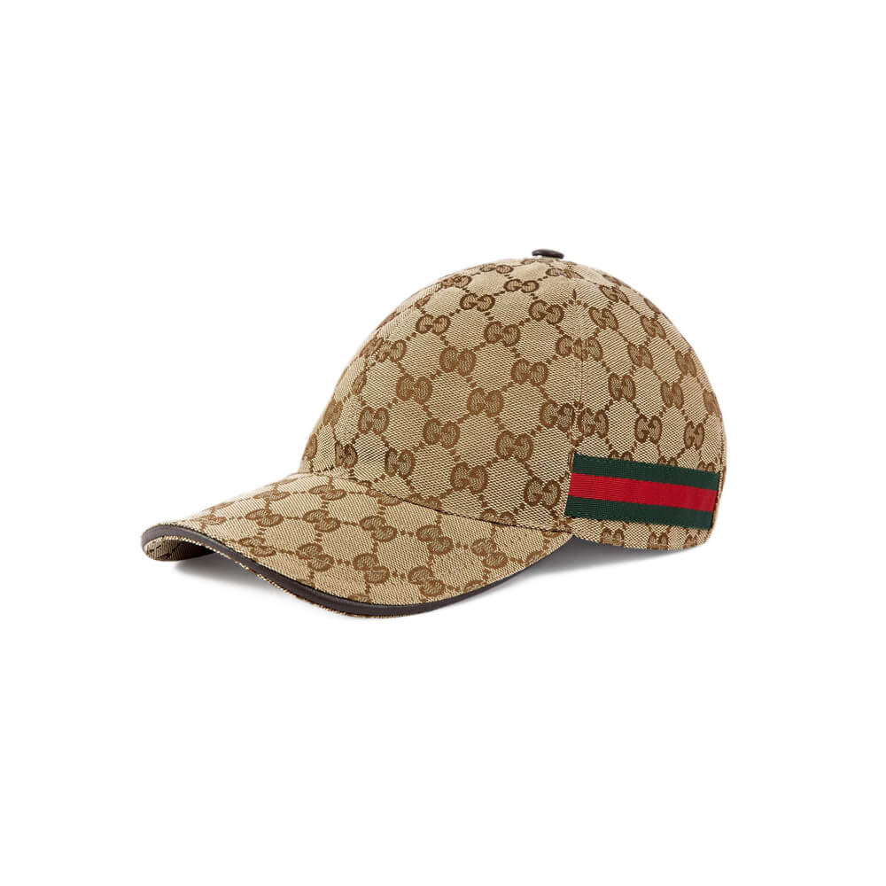 Gucci Original GG Canvas Baseball Hat With Web 200035