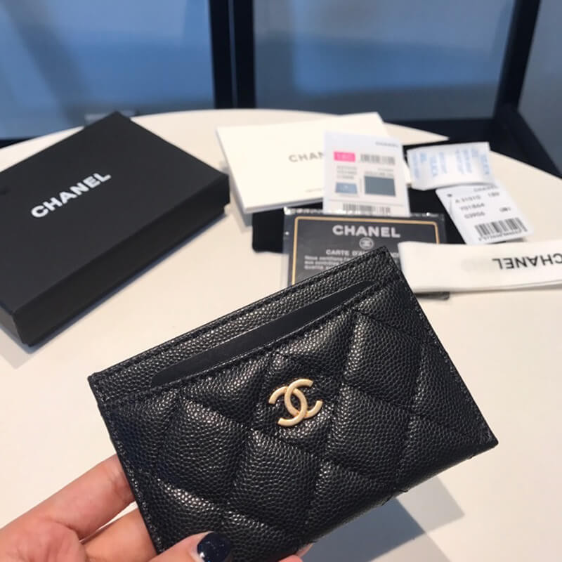 Chanel Grainy Calfskin Classic Card Holder A31510