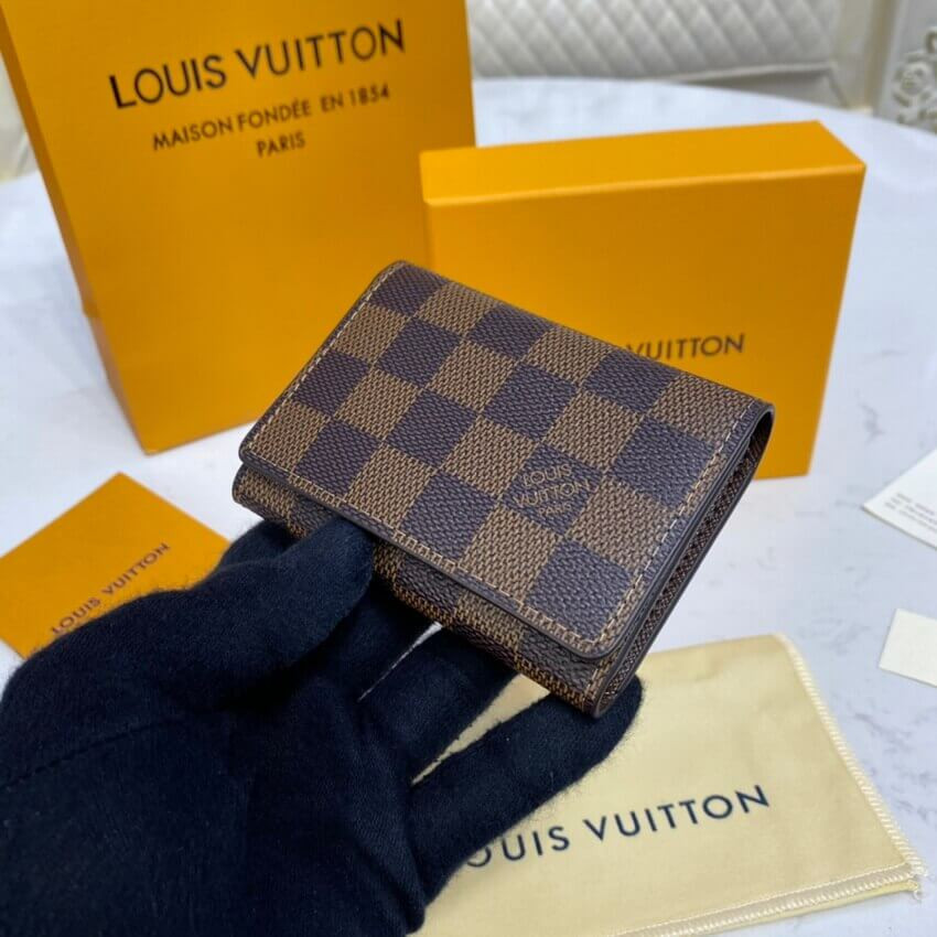 Louis Vuitton Damier Ebene Enveloppe Carte De Visite