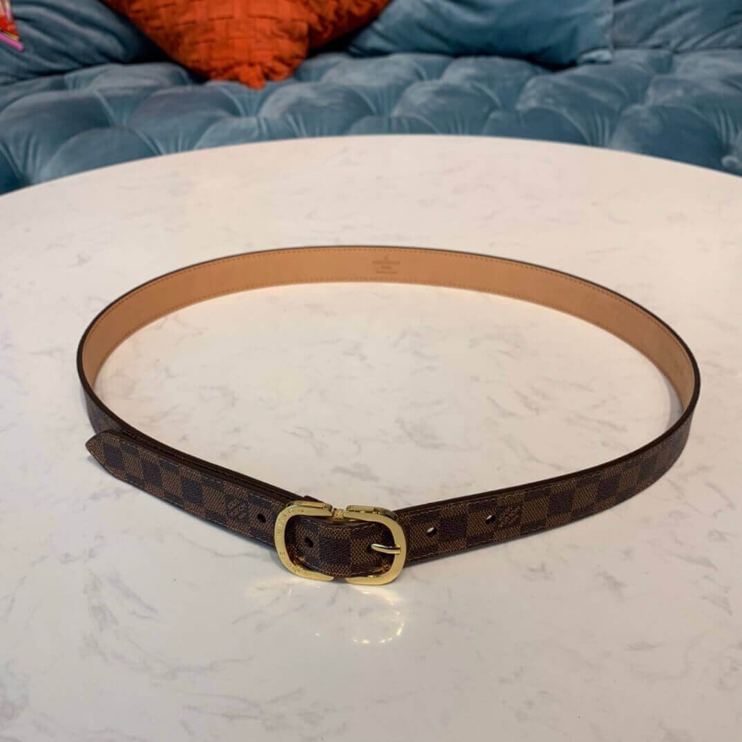 Louis Vuitton Mini Damier Ebene Belt 25mm M9744V
