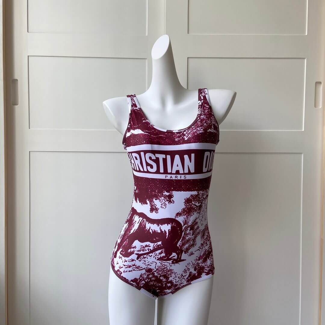 Christian Dior Animal Plant One Piece Swimsuit 259471