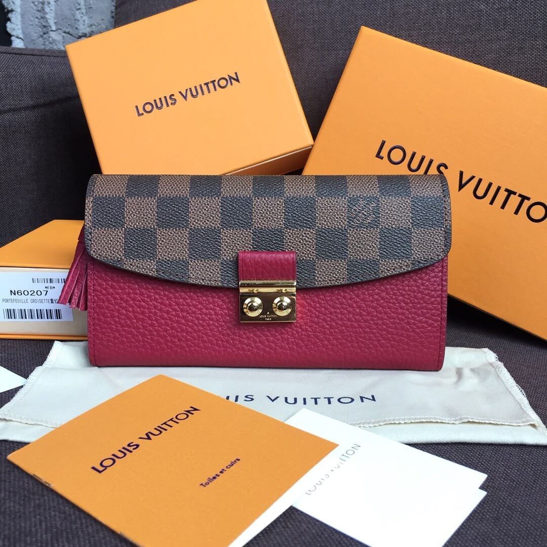 Louis Vuitton Damier Ebene Croisette Wallet N60207