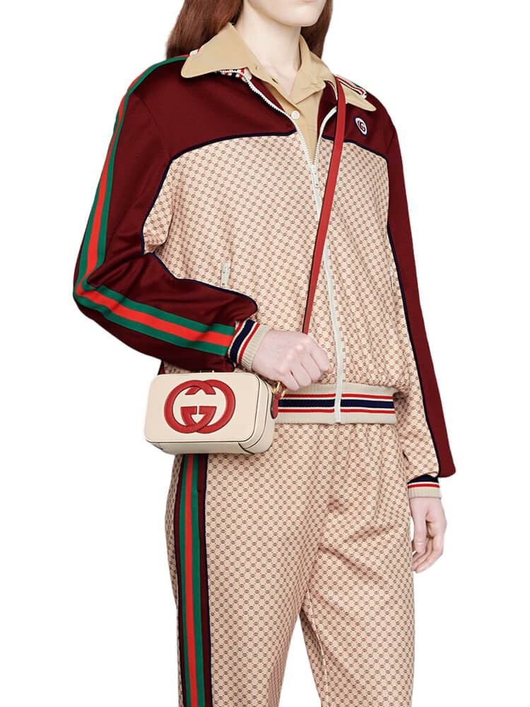 Gucci Interlocking G Mini Bag in White Leather 658230