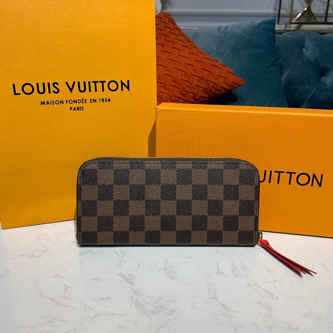 Louis Vuitton Damier Ebene Clemence Wallet N60534 N41626