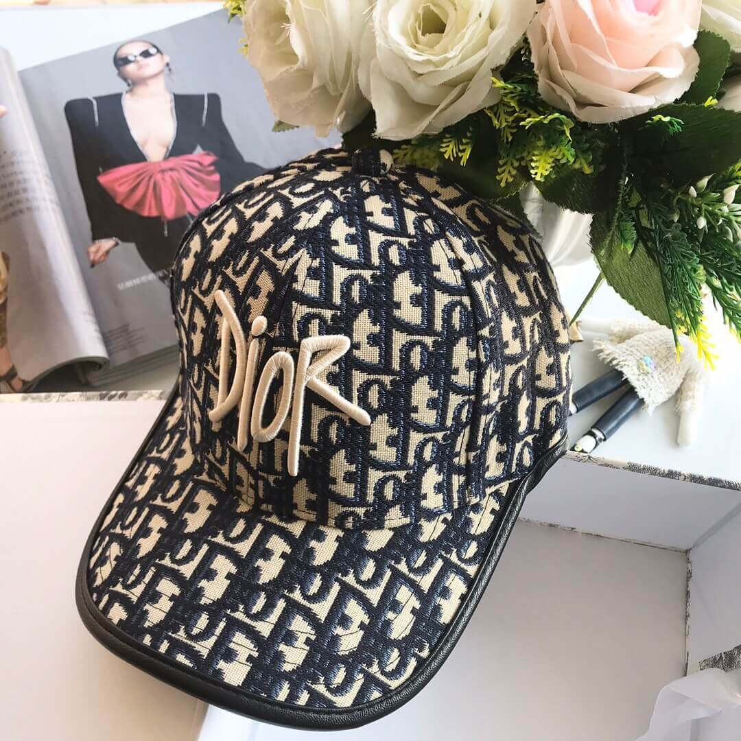 Christian Dior Oblique Canvas Baseball Hat 48852