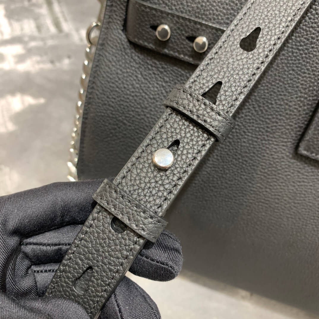 Saint Laurent Sac De Jour Souple 36 Duffle Bag In Grained Leather 491714