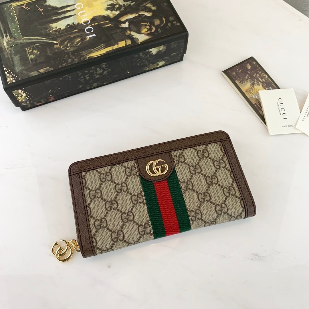 Gucci Ophidia GG Zip Around Wallet 523154