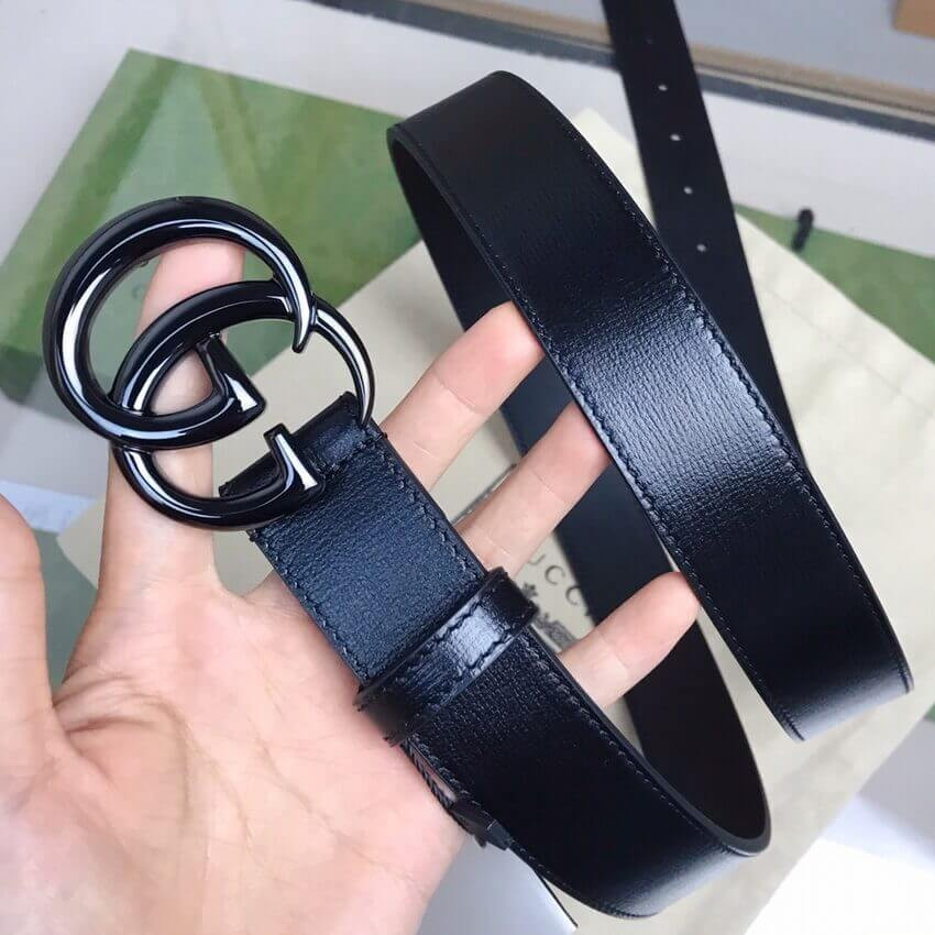 Gucci GG Marmont 30mm Thin Belt 414516 Black
