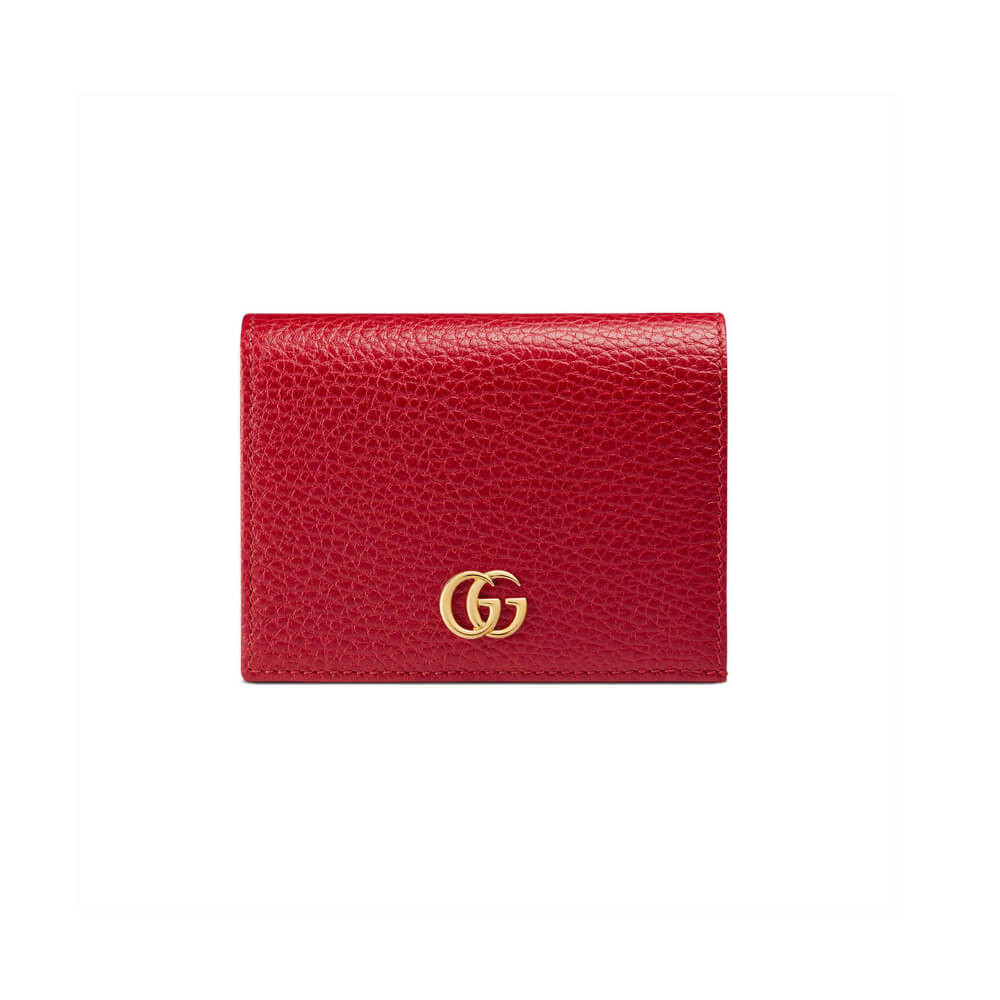 Gucci Leather Card Case Wallet 456126