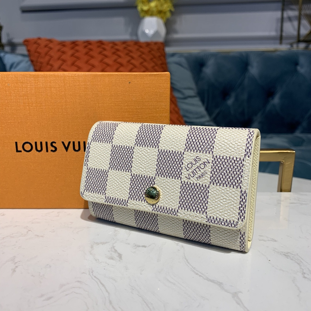 Louis Vuitton Damier Azur 6 Key Holder N61745