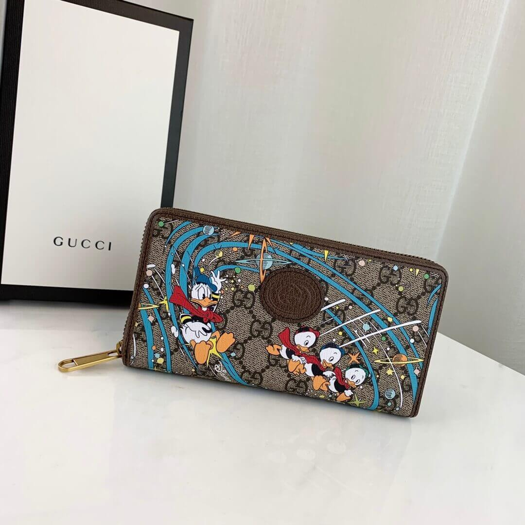 Disney x Gucci Donald Duck Zip Around Wallet 647940