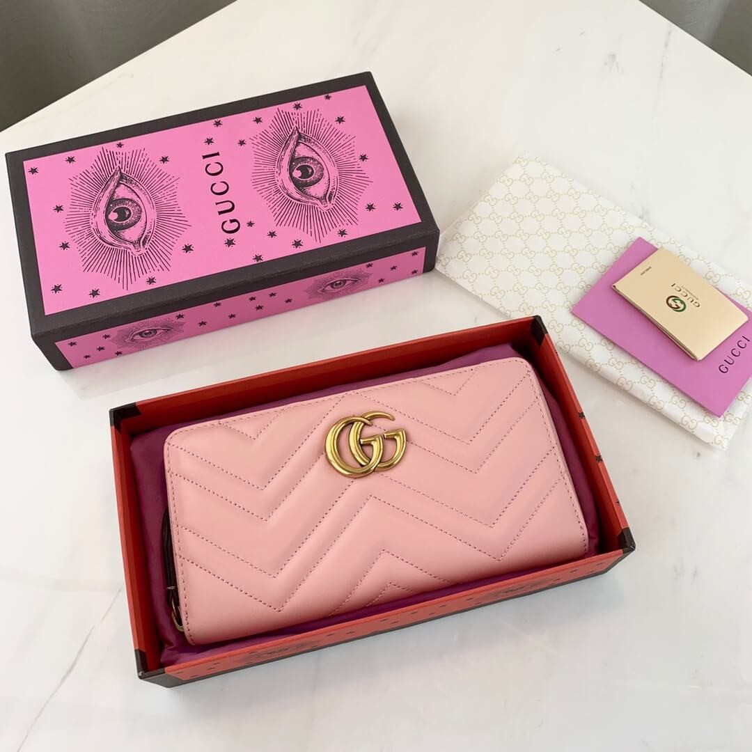 Gucci GG Marmont Zip Around Wallet 443123