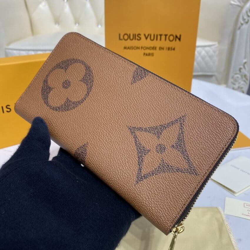 Louis Vuitton Monogram Reverse Canvas Zippy Wallet M69353