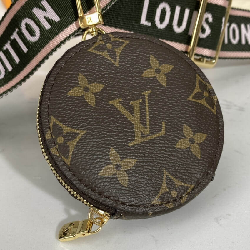 Louis Vuitton Pochette Bandouliere Multi Strap J02487 Khaki&Pink