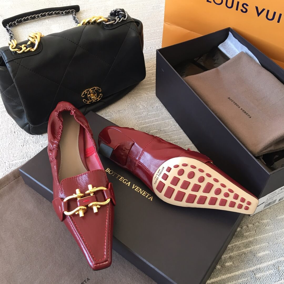 Bottega Veneta Madame Nappa Leather Pumps 608881