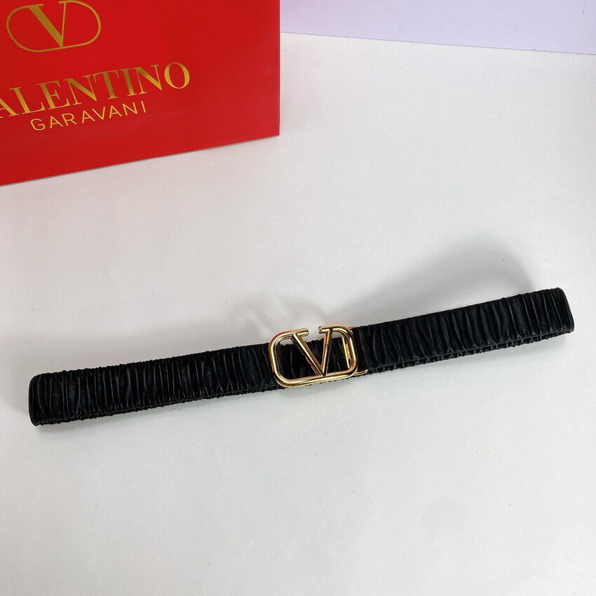 Valentino Garavani Vlogo Elastic 3.0cm Belt