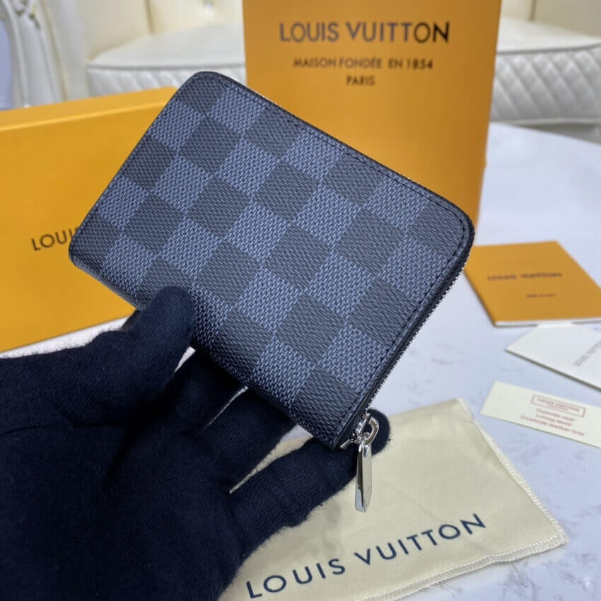 Louis Vuitton Damier Graphite Zippy Coin Purse N60067