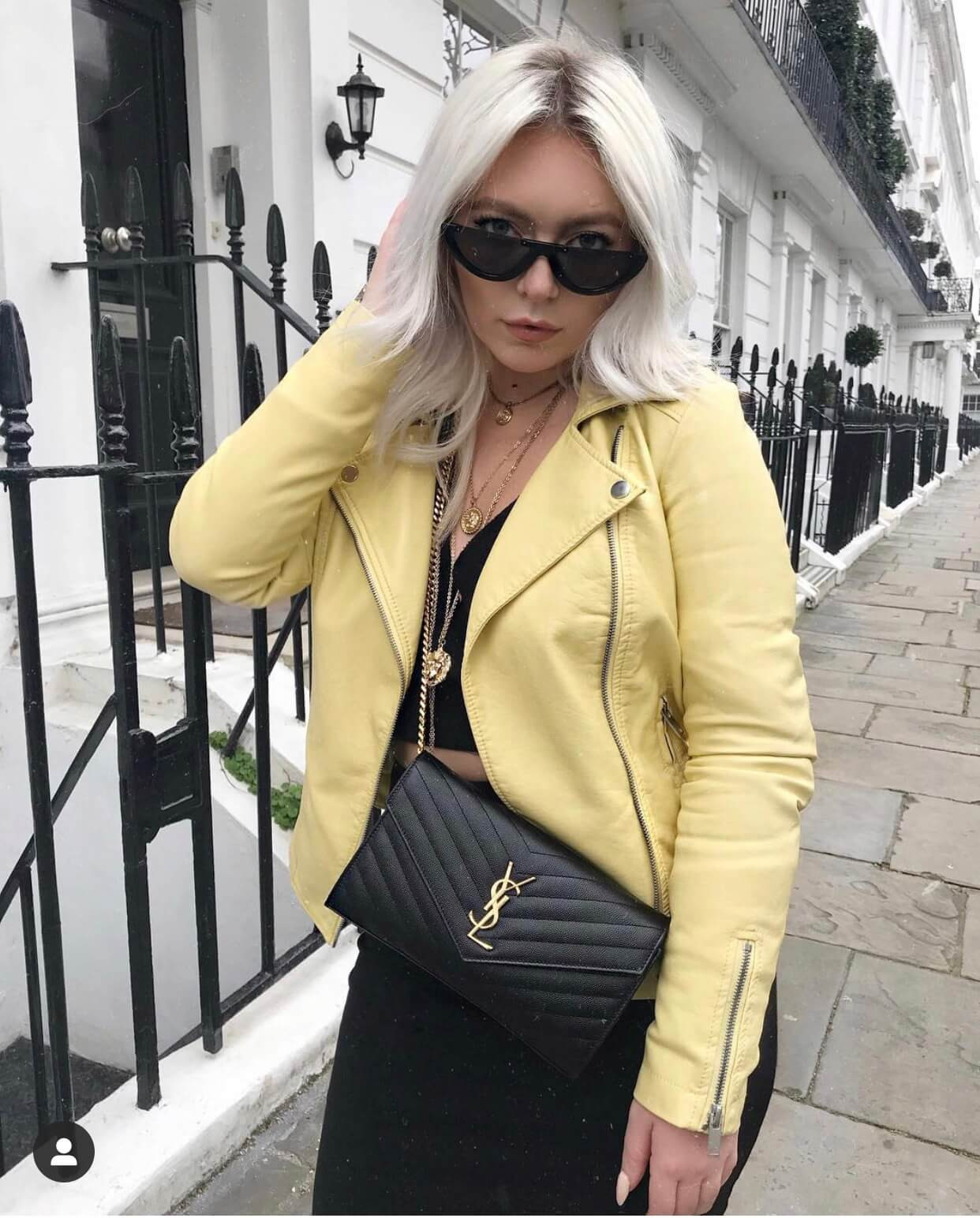 Saint Laurent Monogram Envelope Chain Wallet 377828