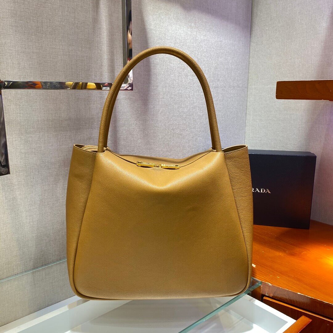 Prada Deerskin Leather Tote Bag 1BC142