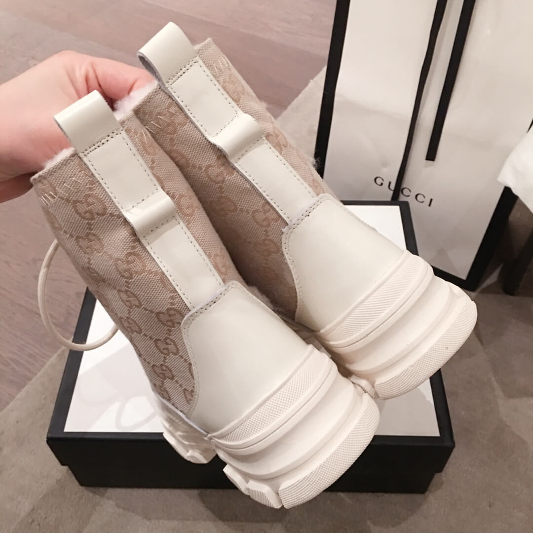 Gucci GG Wool Ankle Boot G1120B