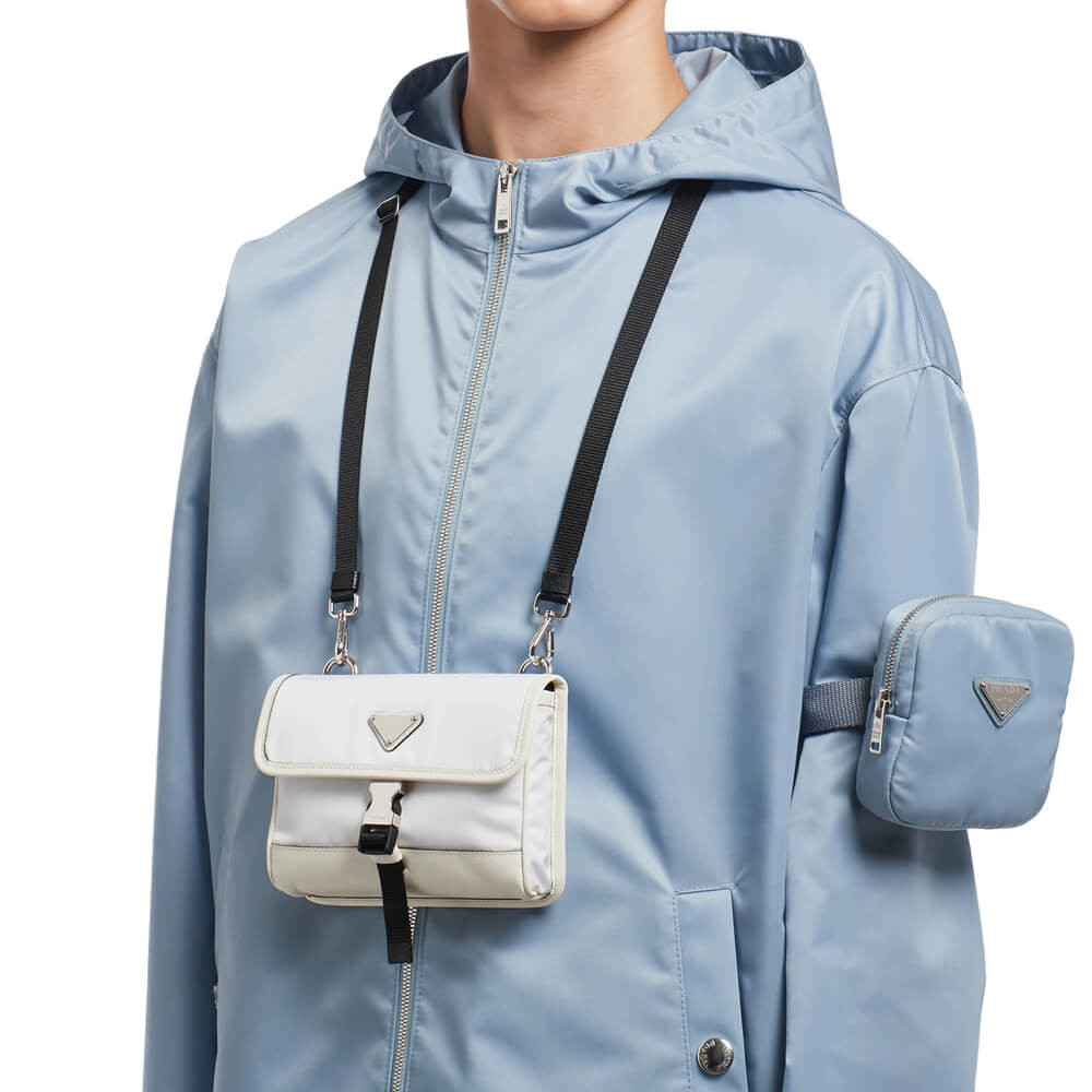 Prada Re-Nylon and Saffiano Leather Smartphone Case 2ZH108