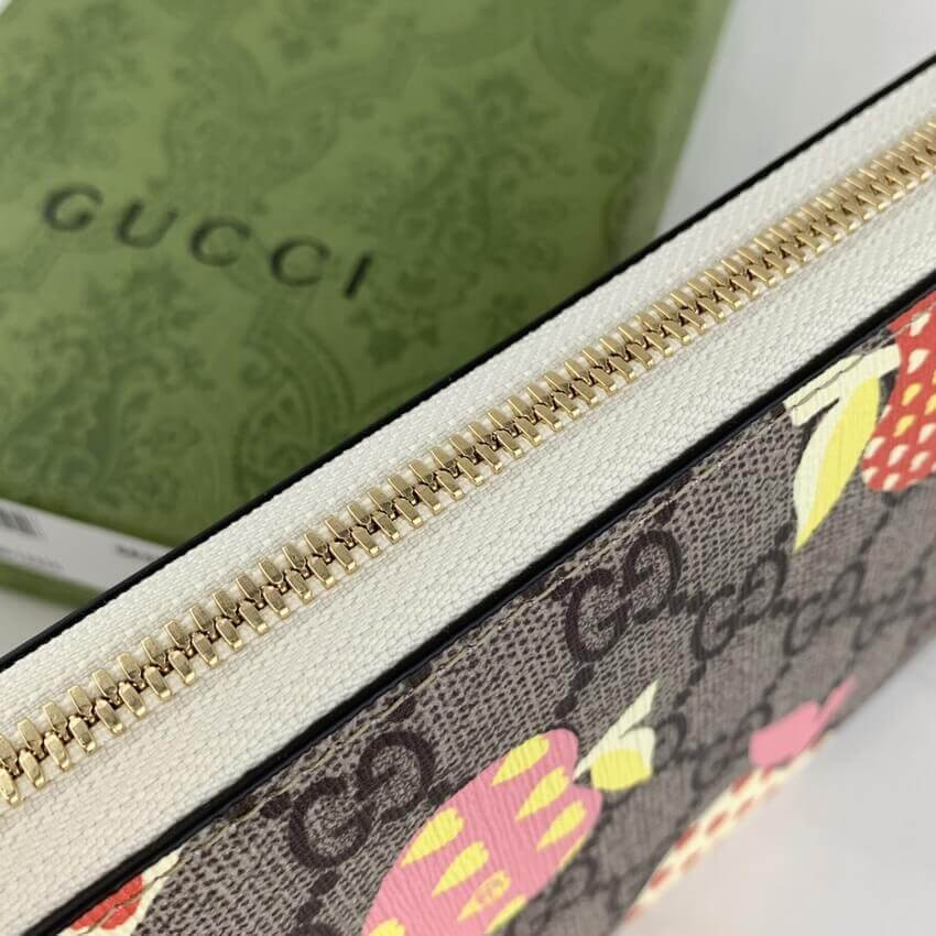 Gucci Les Pommes Zip Around Wallet 663924