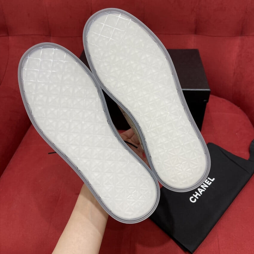 Chanel Calfskin Lace-Ups G37238 White