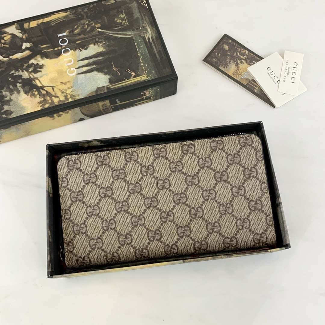 Gucci GG Supreme Zip Around Wallet 233194