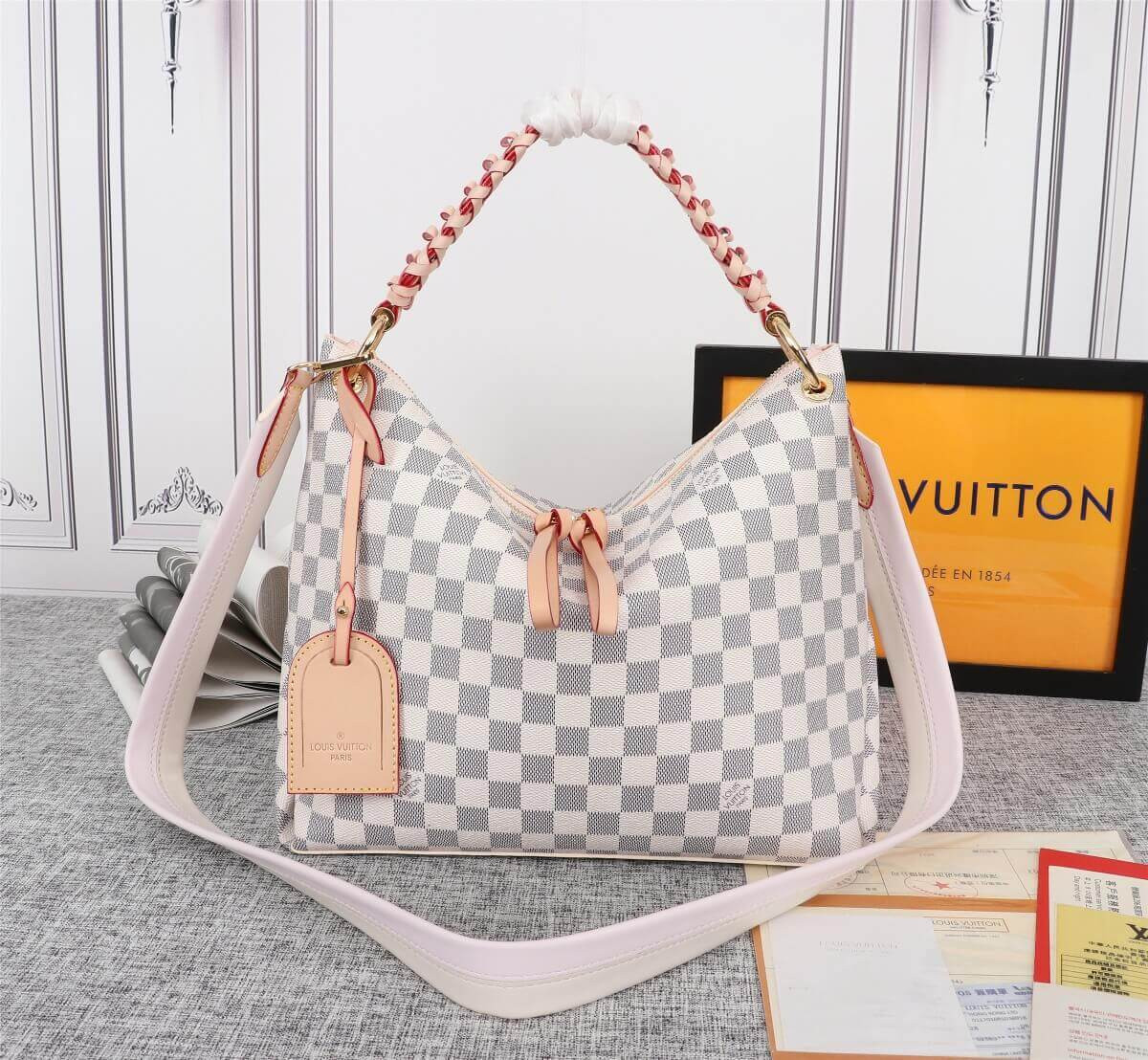 Louis Vuitton Damier Azur Beaubourg Hobo MM N40343