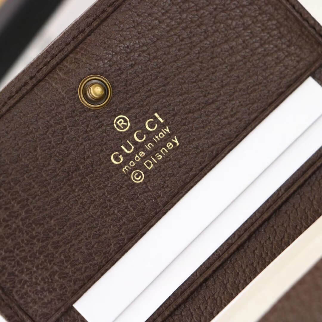 Gucci GG Card Case Wallet With Three Little Pigs 557801