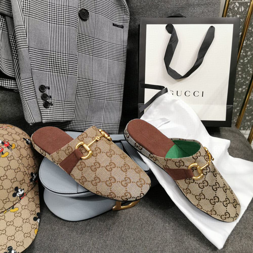 Gucci GG canvas Slipper 604075