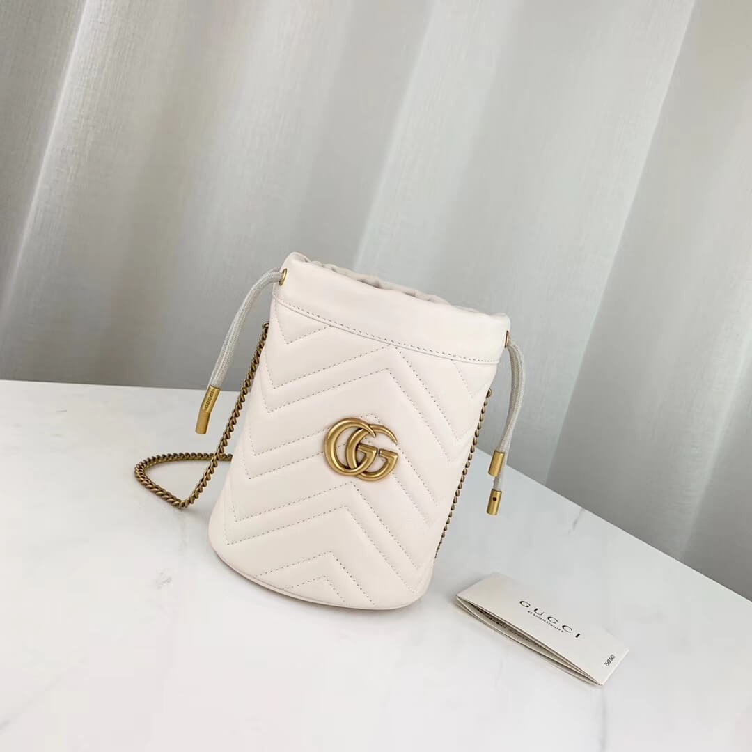 Gucci GG Marmont Matelassé Mini Bucket Bag 575163