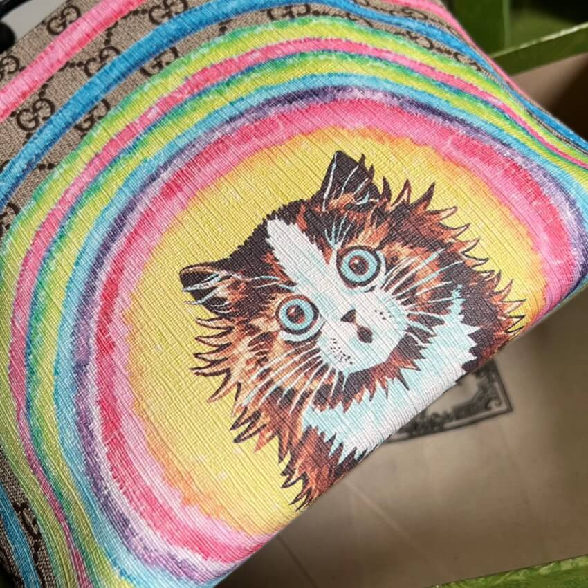 Gucci Childrens GG Tote Cat Print 410812