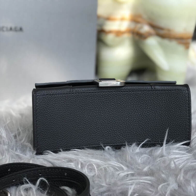 Balenciaga Hourglass XS Textured-Leather Tote