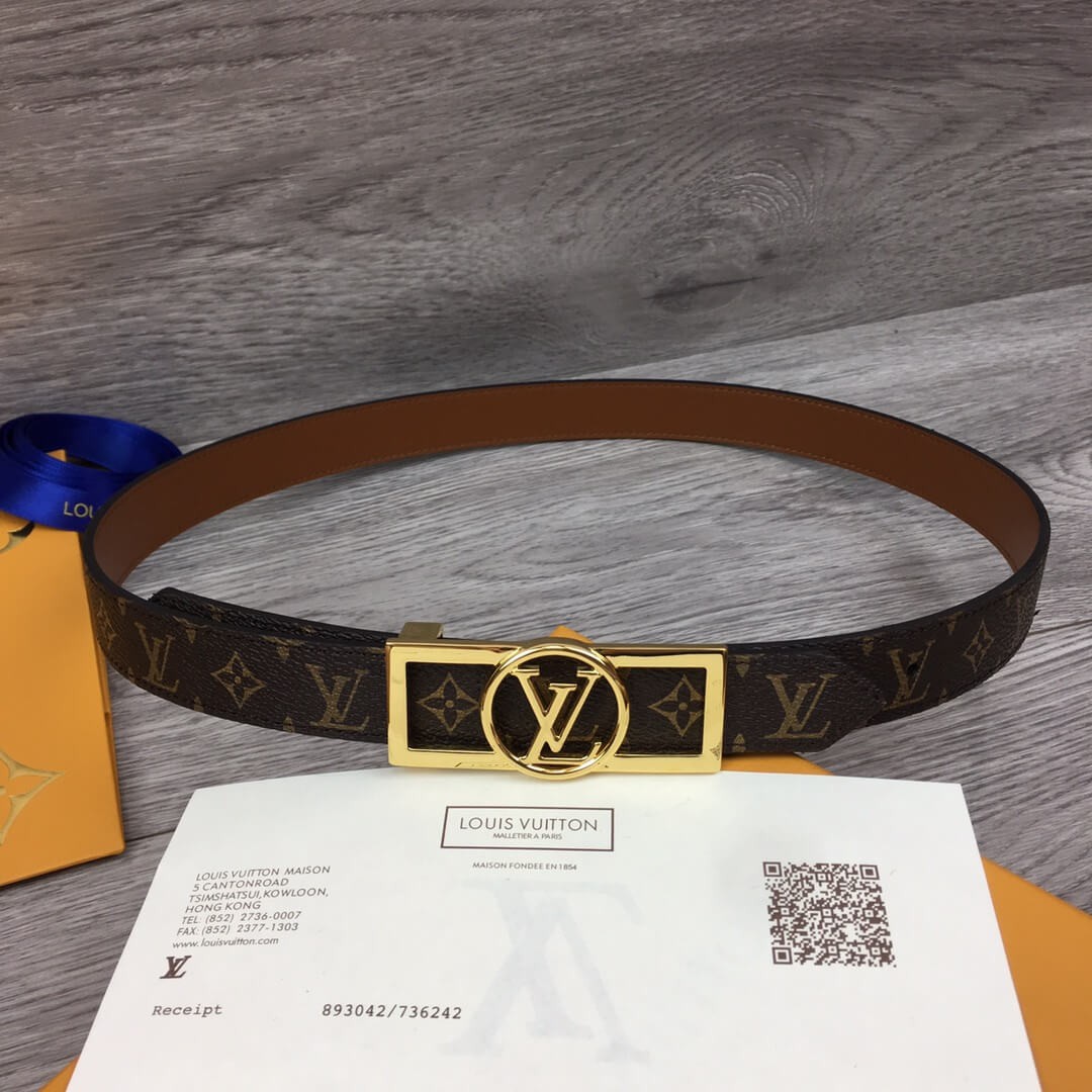 Louis Vuitton Dauphine 25mm Reversible Belt M0196U