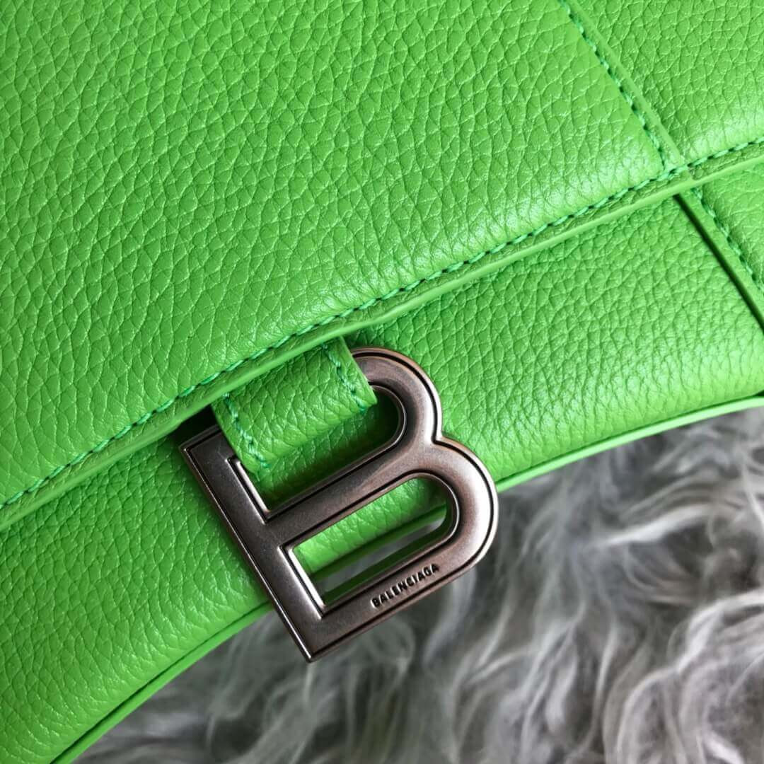 Balenciaga Hourglass S Textured-Leather Tote