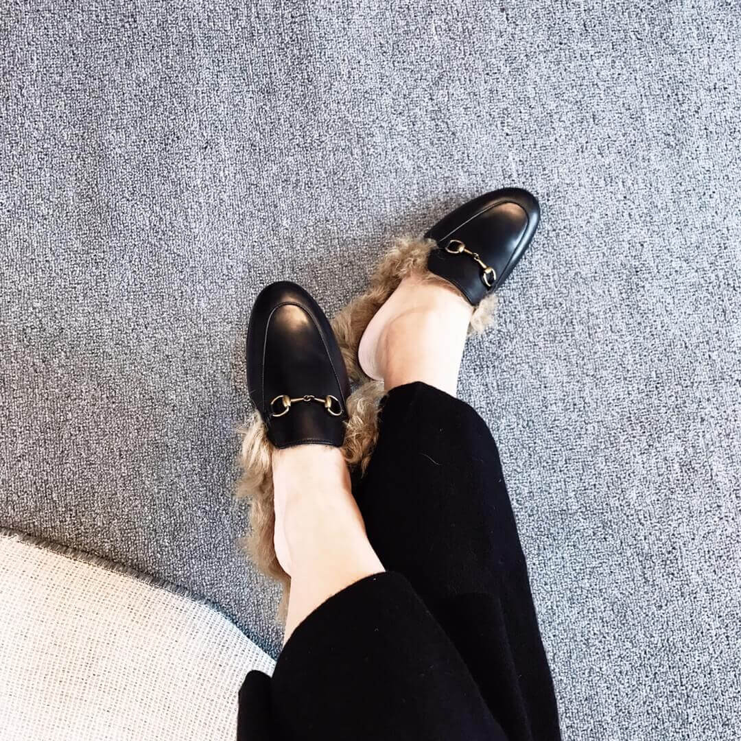 Gucci Princetown Leather Slipper 397749