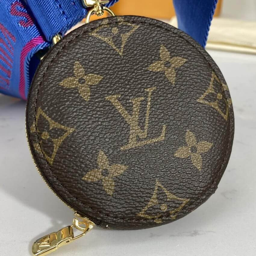 Louis Vuitton Pochette Bandouliere Multi Strap J02487 Blue&Red