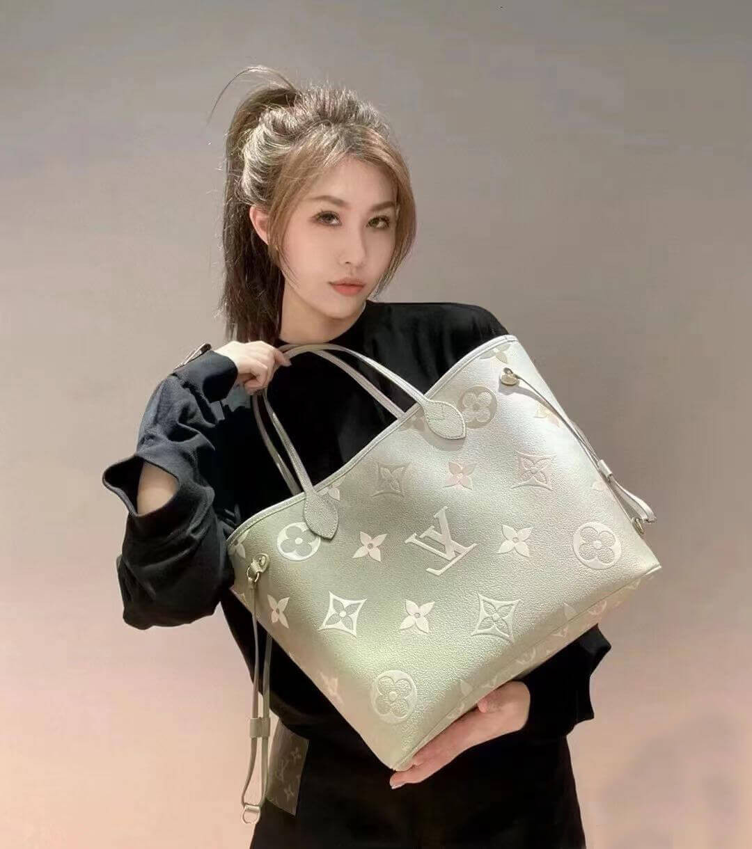 Louis Vuitton Neverfull MM M59859 Sunset Kaki