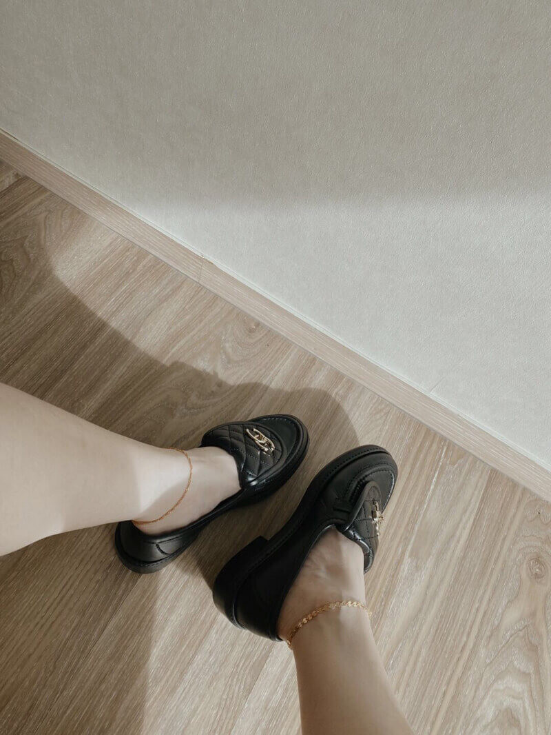 Chanel Black Lambskin Loafer G36646