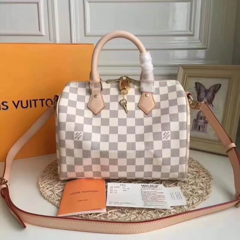 Louis Vuitton Damier Azur Canvas Speedy Bandouliere 25 N41374