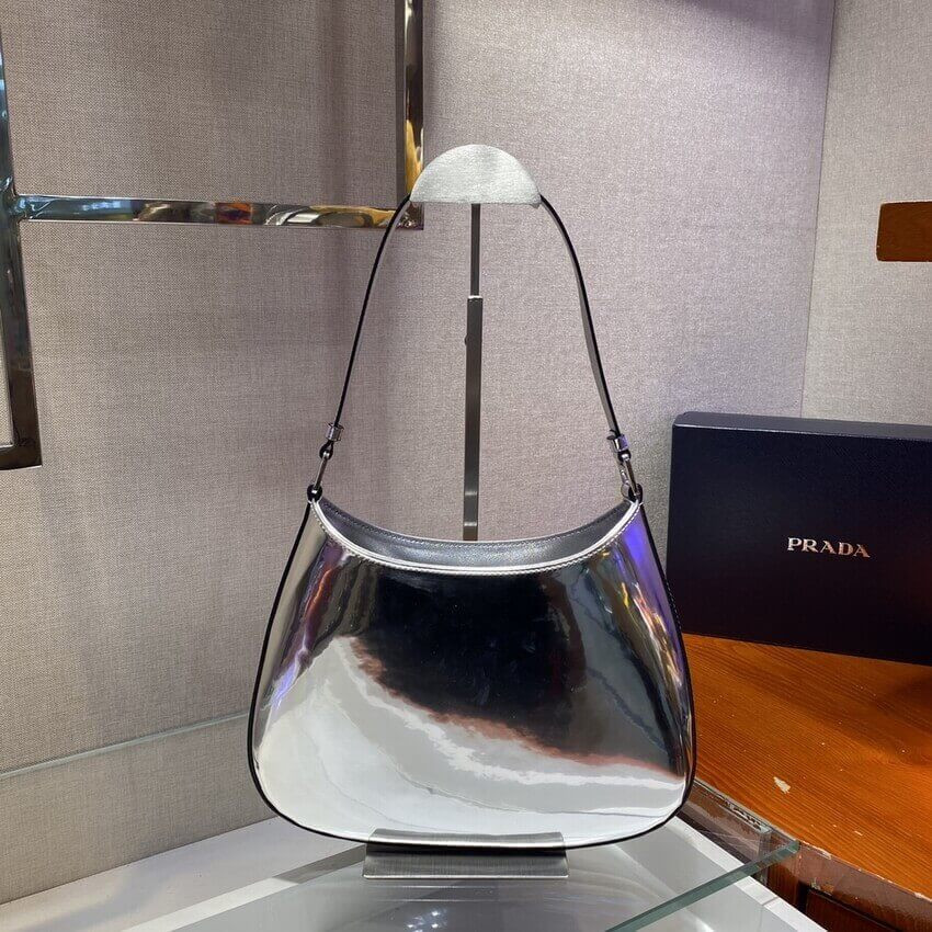 Prada Cleo Brushed Leather Shoulder Bag 1BC499