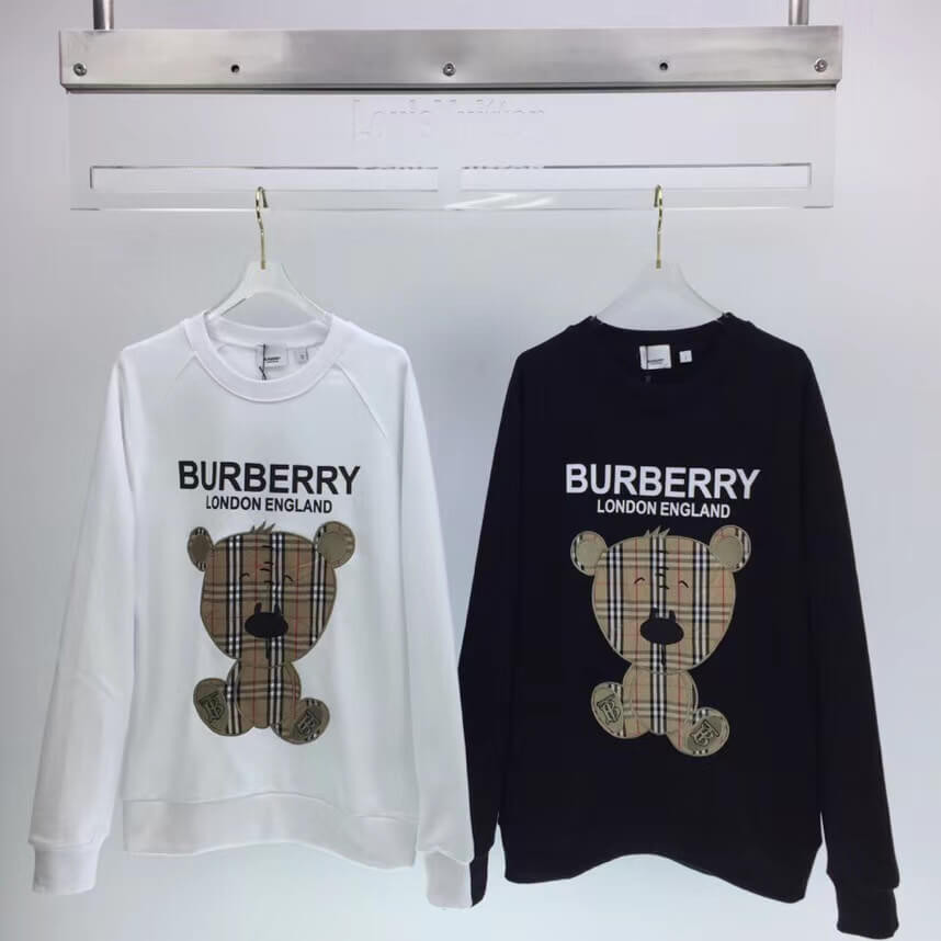 Burberry Thomas Bear Appliqué Cotton Sweatshirt P804