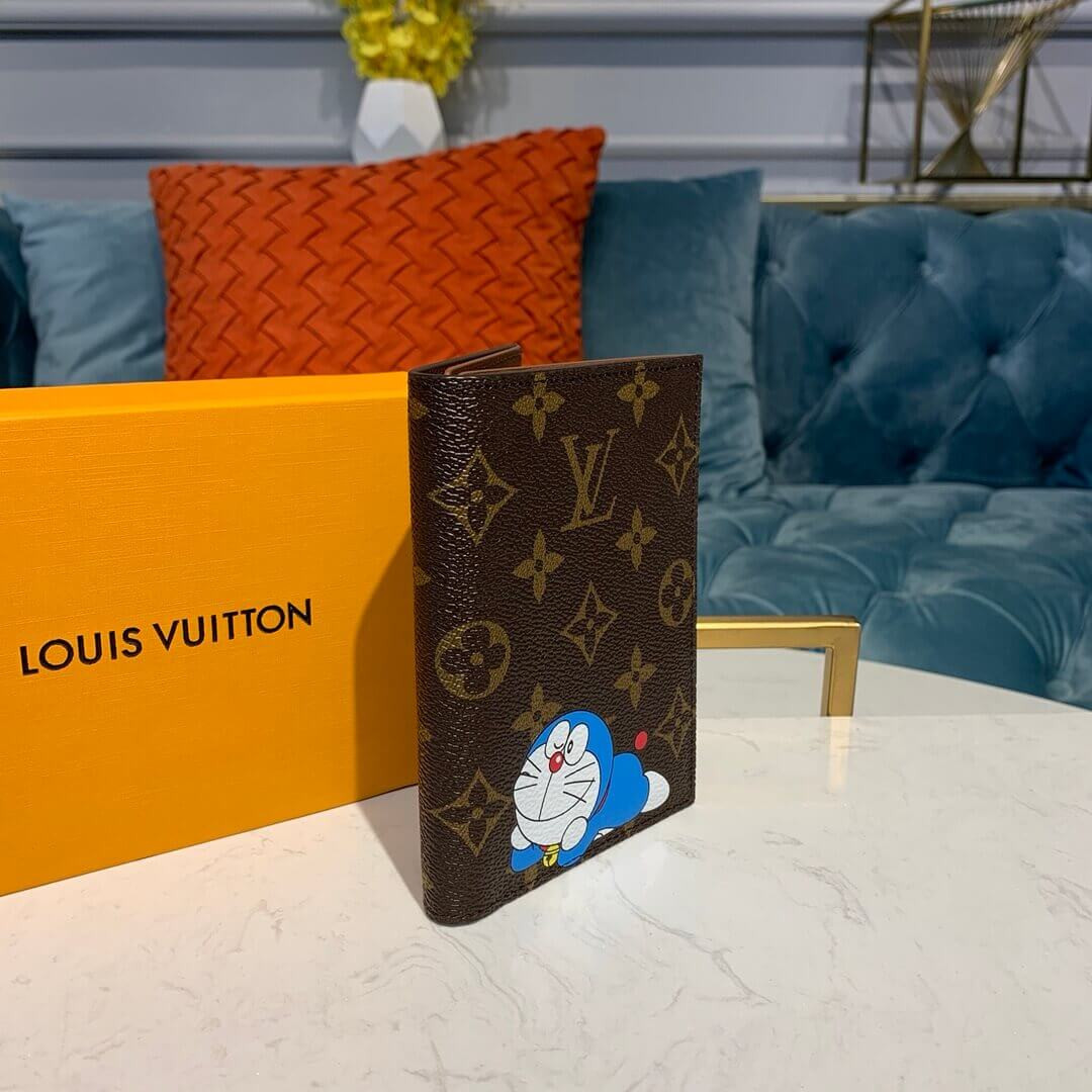 Louis Vuitton Monogram Canvas Doraemon Print Passport Cover M64502