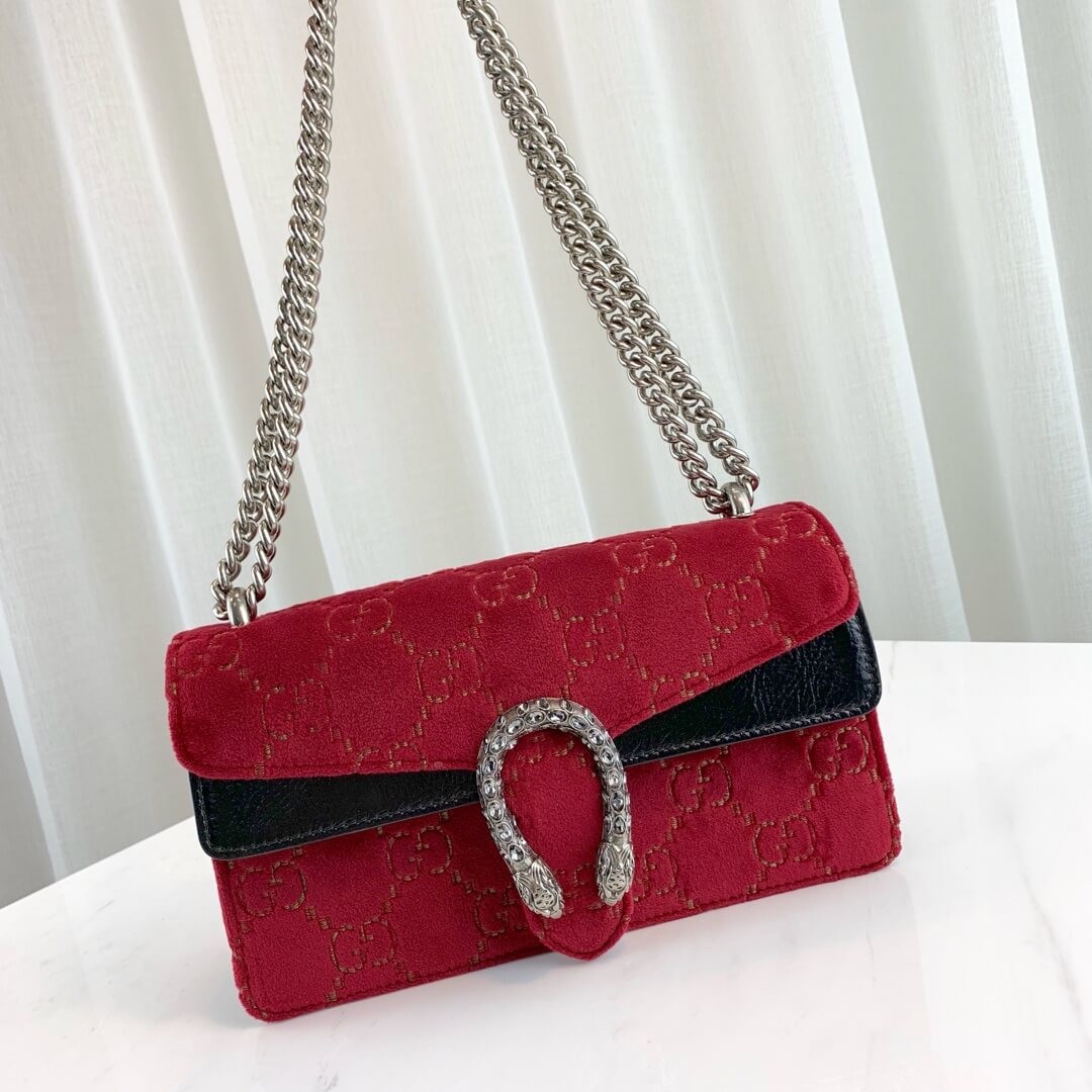 Gucci Dionysus GG Velvet Small Shoulder Bag 499623