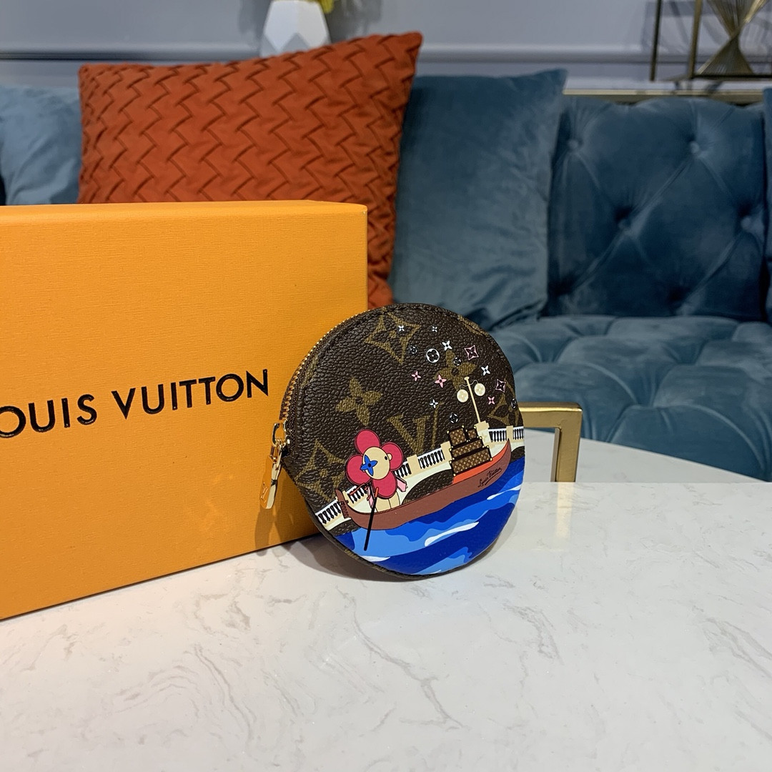 Louis Vuitton Venice Round Coin Purse M68485