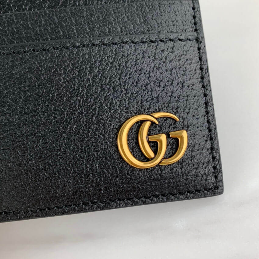 Gucci GG Marmont Metal-Free Tanned Leather Card Case 657588