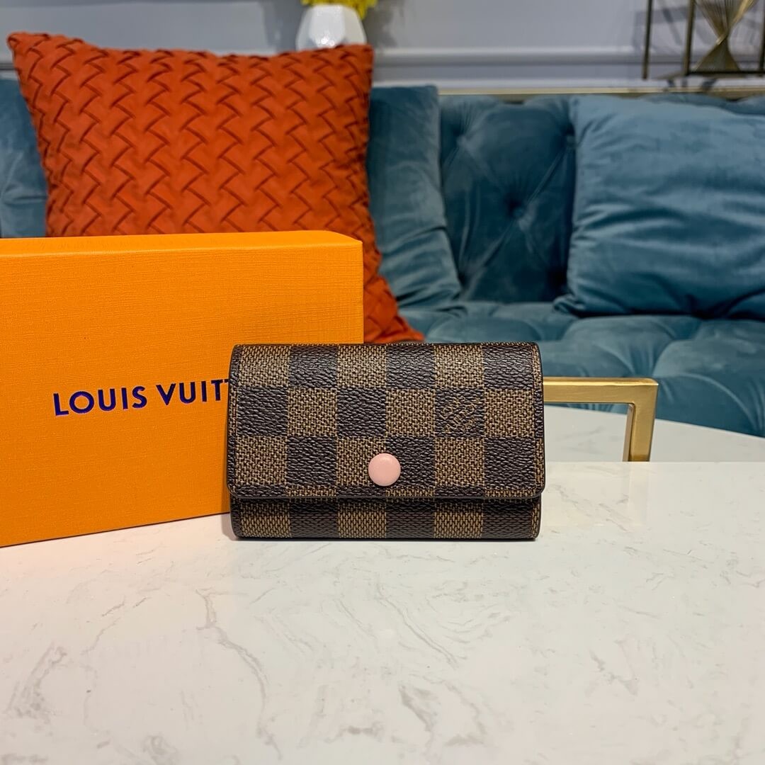 Louis Vuitton Damier Ebene 6 Key Holder N41624