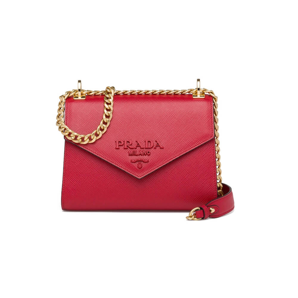 Prada Saffiano Leather Monochrome Bag 1BD127